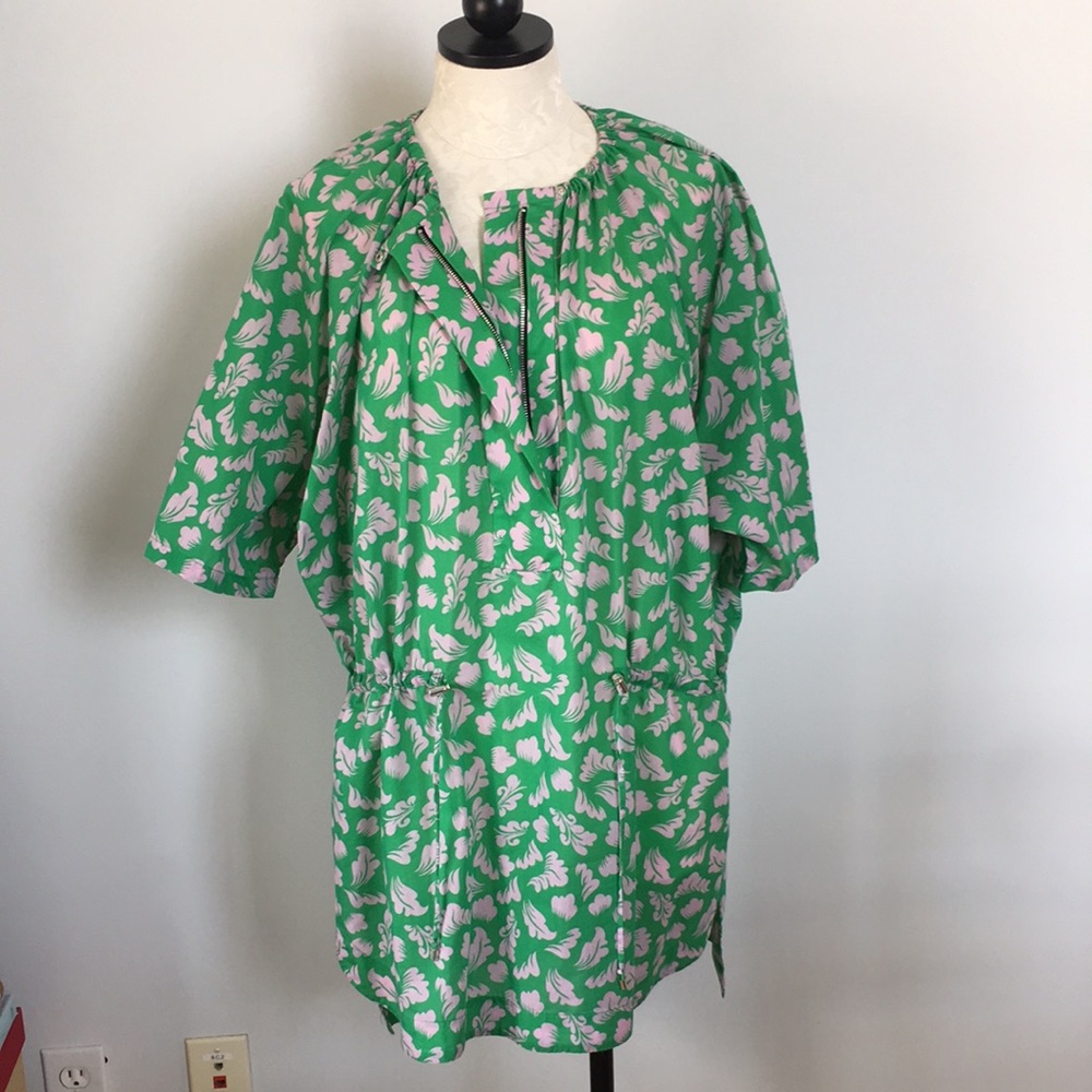 DVF Iruka Oversized Tunic Dress Beach Coverup Caftan